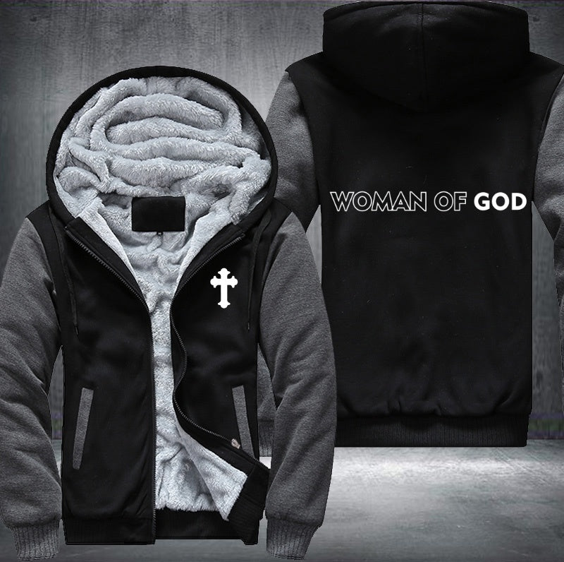 Woman of god Fleece Hoodies Jacket