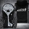 Human evolution Fishing Fleece Hoodies Jacket