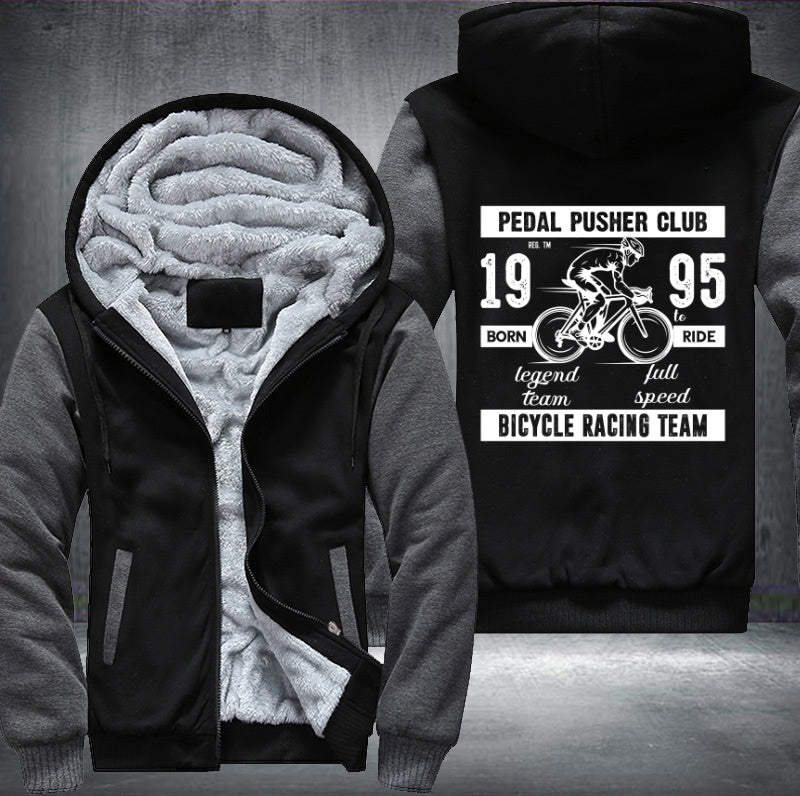 PEDAL PUSHER CLUB 1995 BORN RIDE Fleece Hoodies Jacket