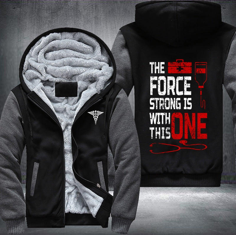 Doctor the force strong is with this one Fleece Hoodies Jacket