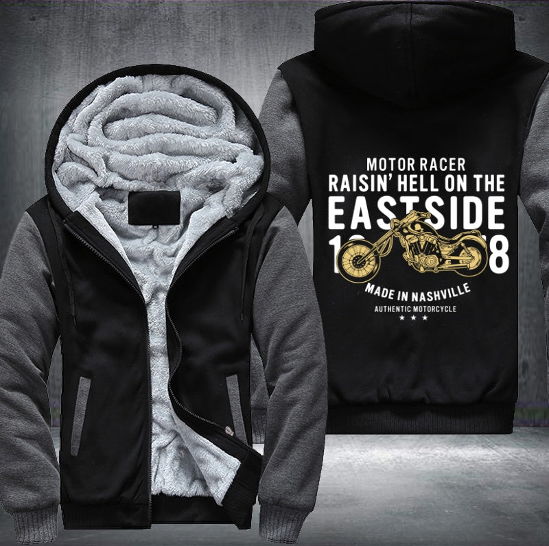 Motor racer made in Nashville Fleece Hoodies Jacket