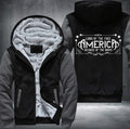 LAND OF THE FREE AMERICA BECAUSE OF THE BRAVE Fleece Hoodies Jacket