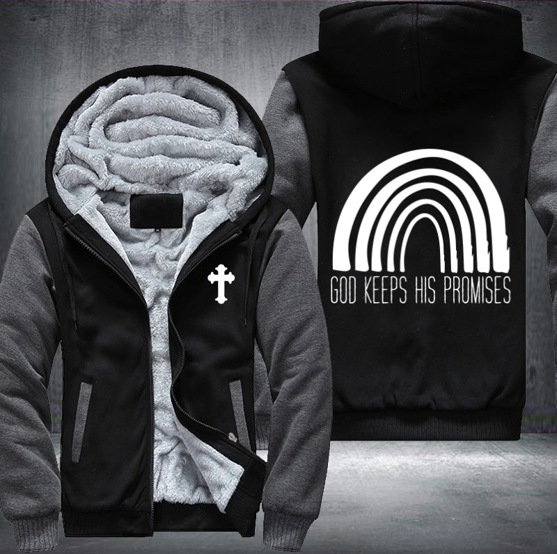 God keeps his promises Fleece Hoodies Jacket