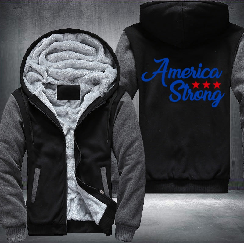 America Strong Fleece Hoodies Jacket