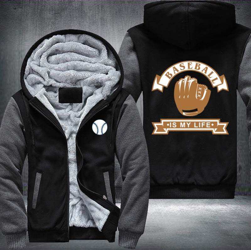Baseball is my life Fleece Hoodies Jacket