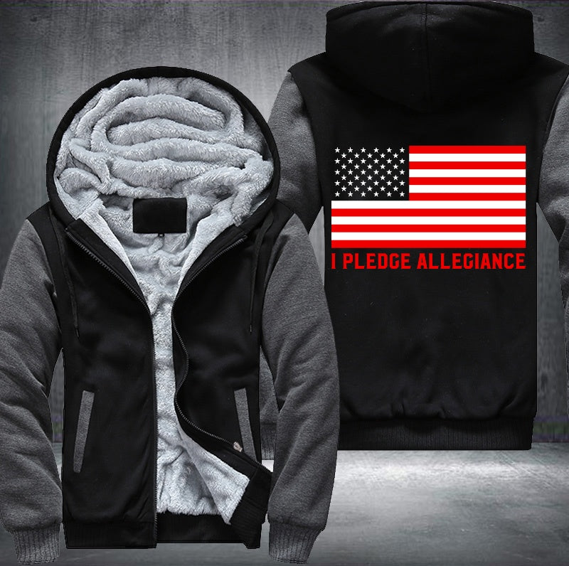 I PLEDGE ALLEGIANCE Fleece Hoodies Jacket