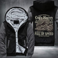 Custom motorcycle cafe racer Fleece Hoodies Jacket