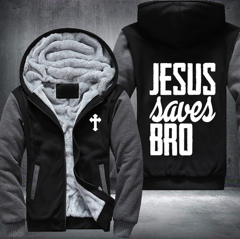 Jesus saved bro Fleece Hoodies Jacket