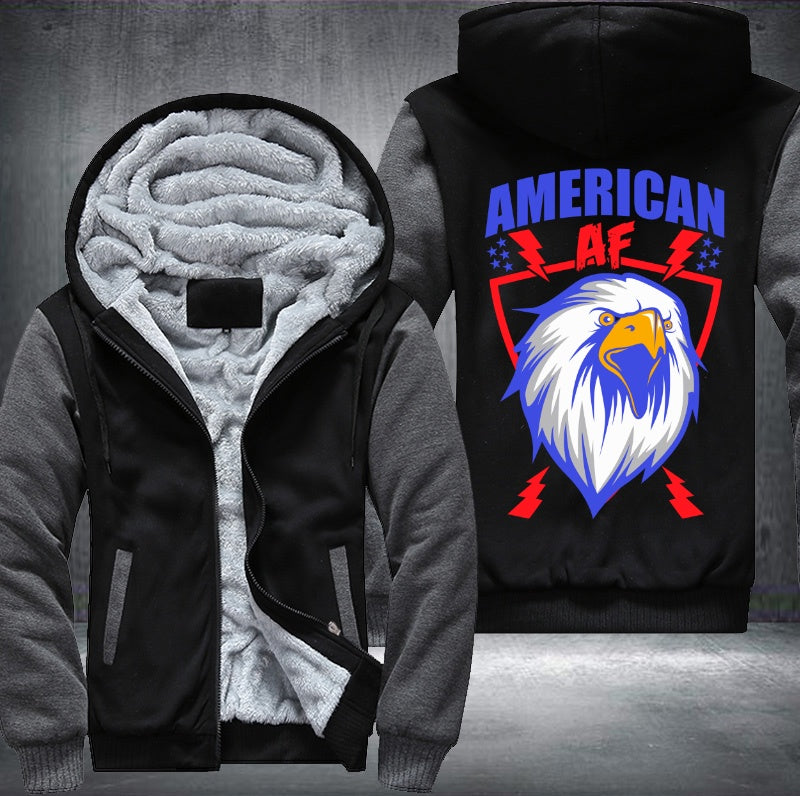 AMERICAN AF Fleece Hoodies Jacket