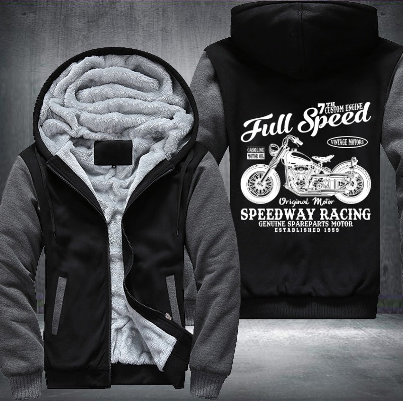 Full speed speedway racing Fleece Hoodies Jacket