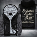 The Scooter rider on the storm Fleece Hoodies Jacket