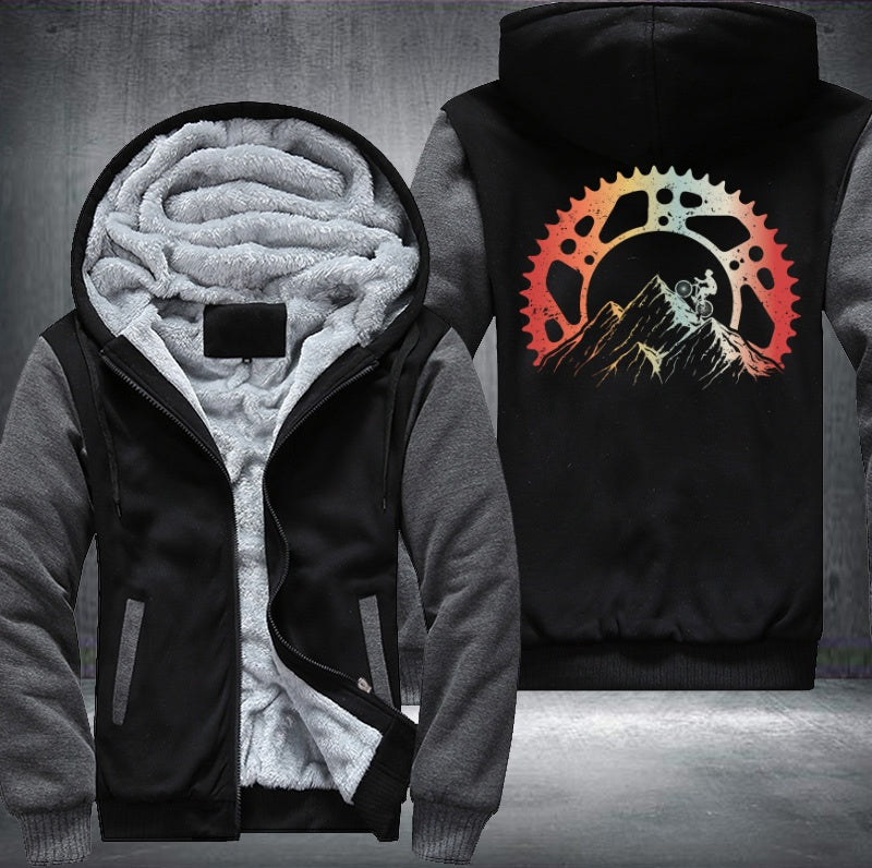 Bicycle Mountain Machine Fleece Hoodies Jacket