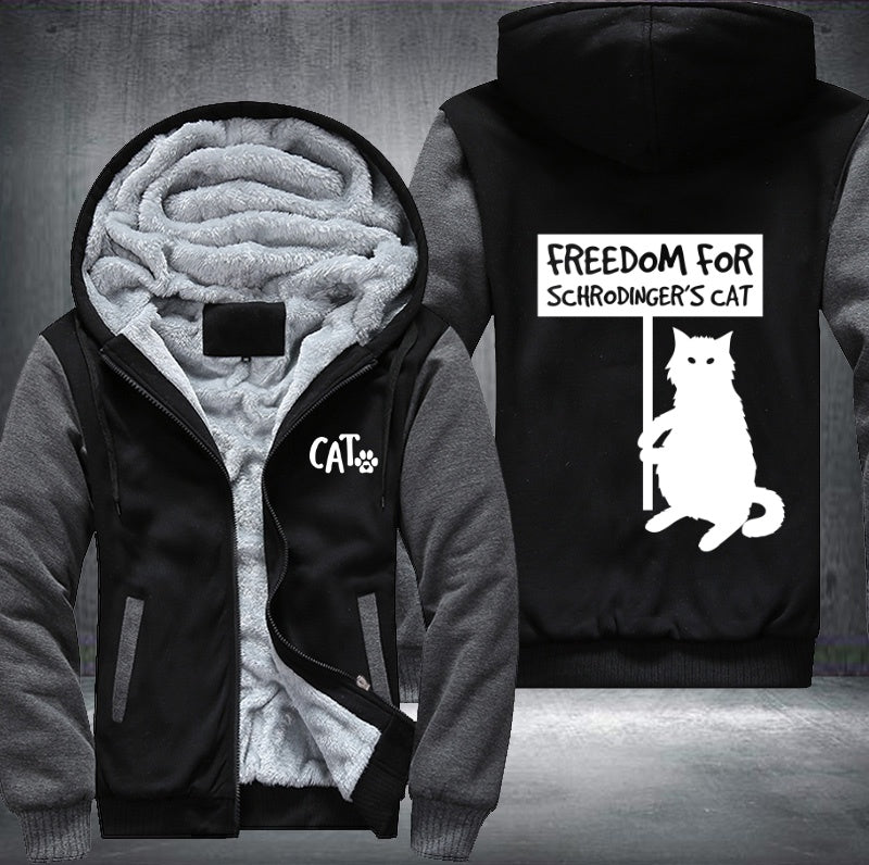 FREEDOM For SCHRODINGERS CAT Fleece Hoodies Jacket