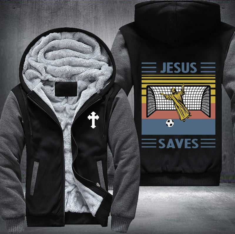 Jesus saves Fleece Hoodies Jacket