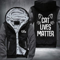 CAT LIVES MATTER Fleece Hoodies Jacket