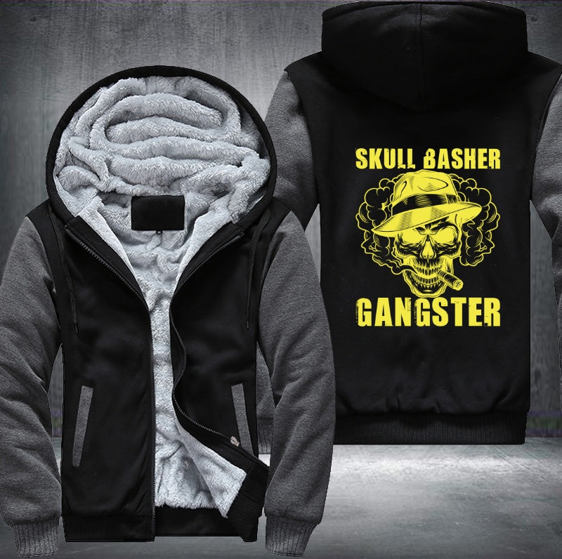 Skull Basher Gangster Fleece Hoodies Jacket