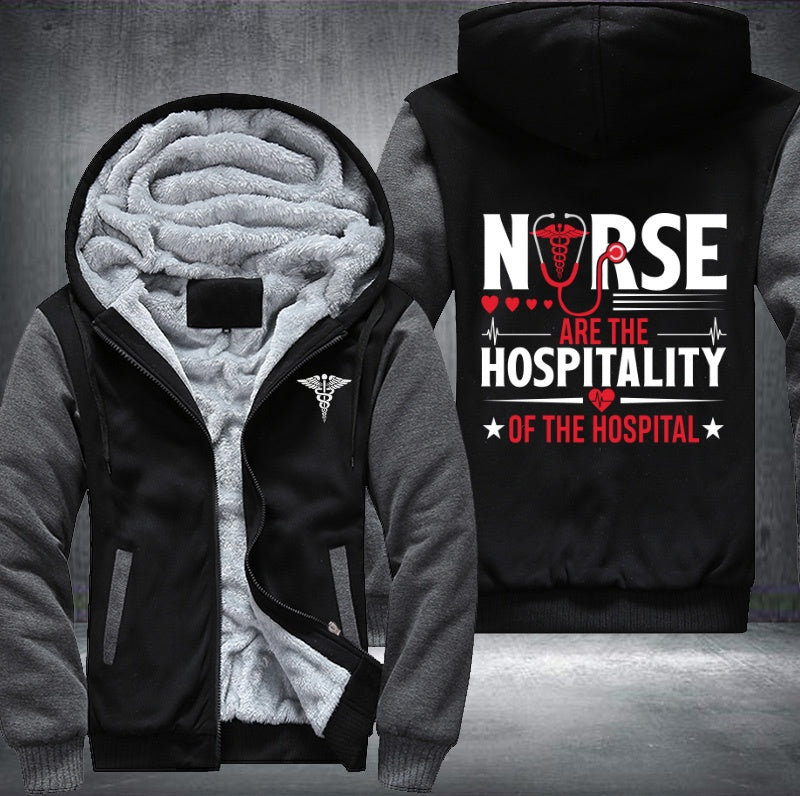 Nurse are the hospitality of the hospital Fleece Hoodies Jacket