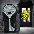 Yellow Skull USA Fleece Hoodies Jacket