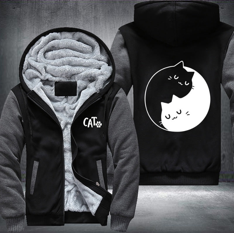 CAT circle Fleece Hoodies Jacket