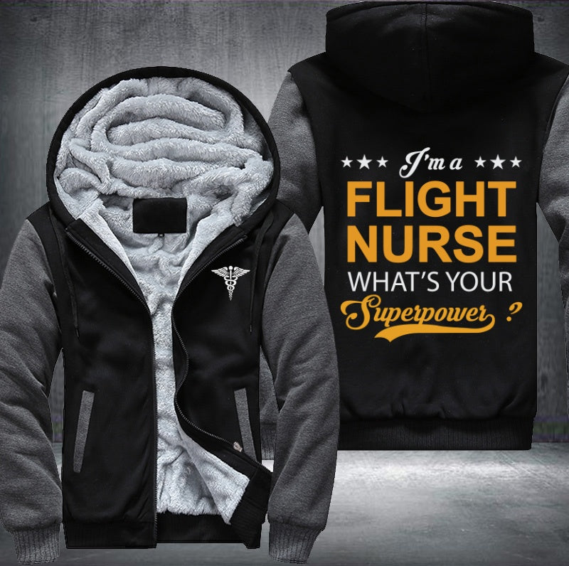 I'm a flight nurse what's your superpower Fleece Hoodies Jacket