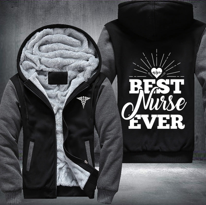 Best nurse ever Fleece Hoodies Jacket