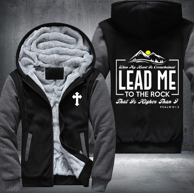 Lead me to the rock Fleece Hoodies Jacket