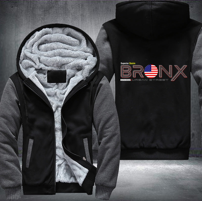 BRONX urban street Fleece Hoodies Jacket