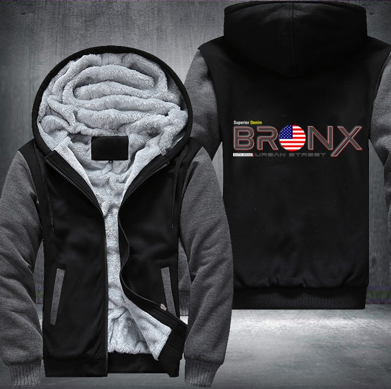 BRONX urban street Fleece Hoodies Jacket