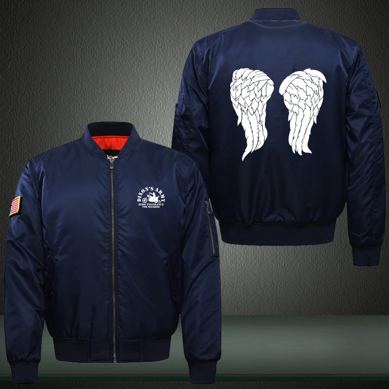 Dixon's Army Print Thicken Long Sleeve Bomber Jacket