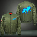 Full Body Horse Luminous Print Bomber Jacket