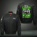 I'm a gamer real life is just a hobby Print Bomber Jacket