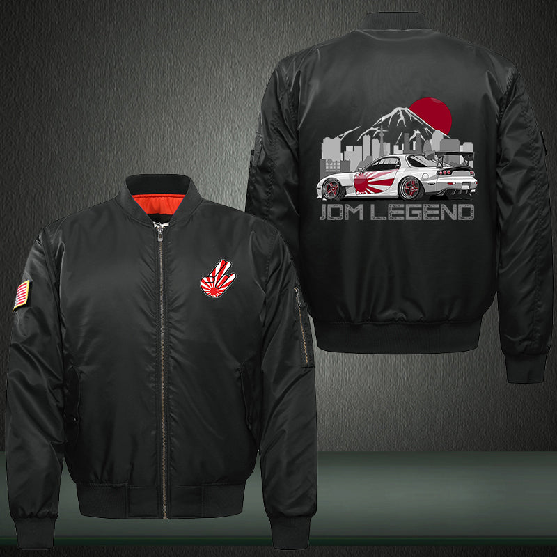 JDM LEGEND Print Bomber Jacket