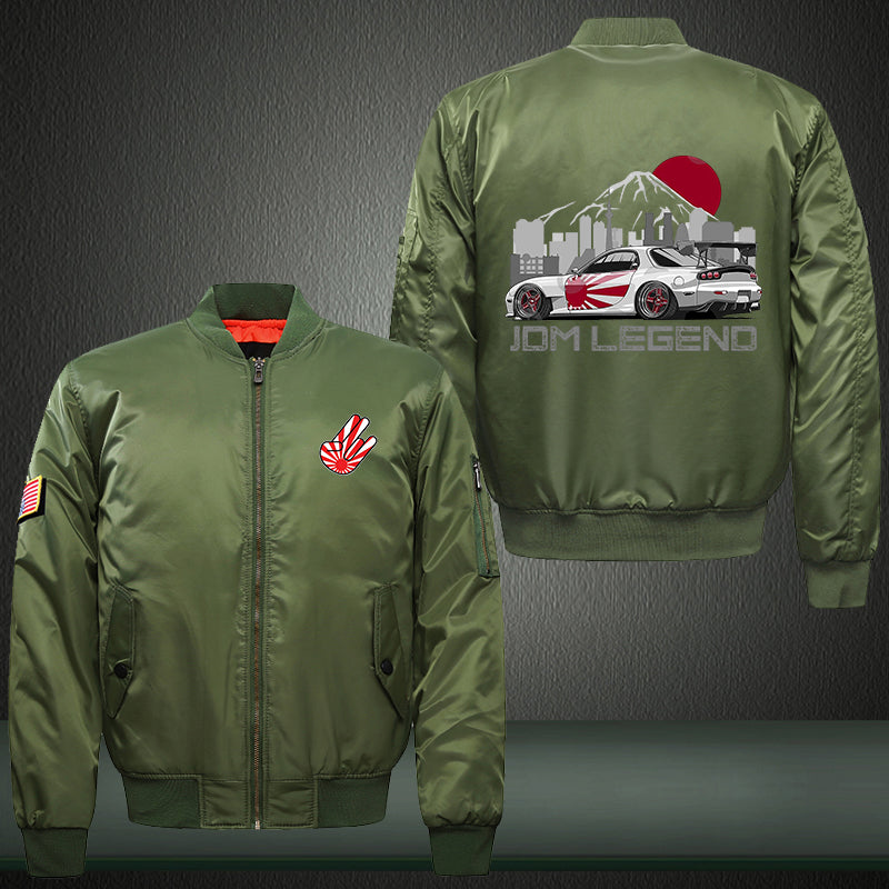 JDM LEGEND Print Bomber Jacket