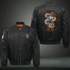 Don't Threat on me Print Bomber Jacket