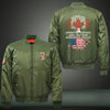 Living in Canada with American roots Print Bomber Jacket