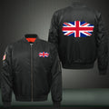 British Flag Print Bomber Jacket