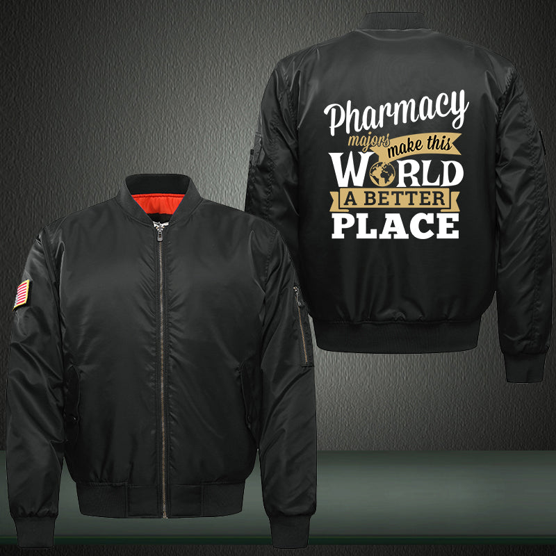 Pharmacy majors make this world a better place Print Bomber Jacket