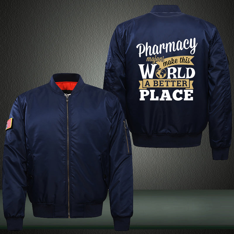 Pharmacy majors make this world a better place Print Bomber Jacket