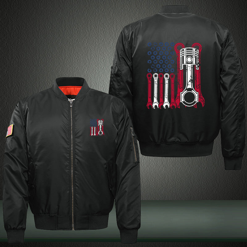 American mechanic Print Bomber Jacket