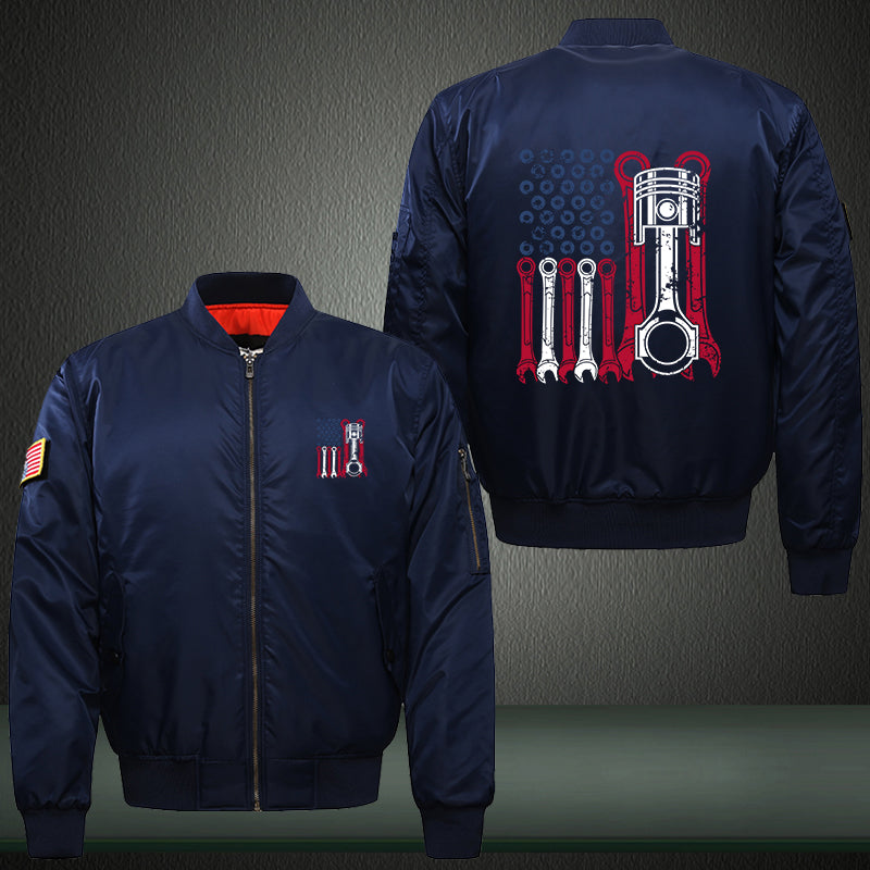 American mechanic Print Bomber Jacket