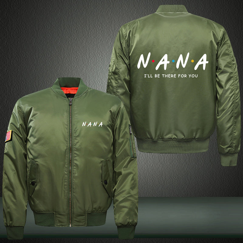 NANA I will e there for you Print Bomber Jacket