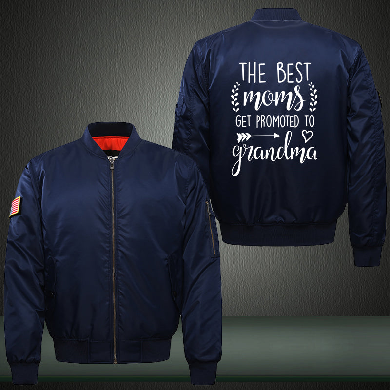 The Best Moms get promote to Grandma Print Bomber Jacket