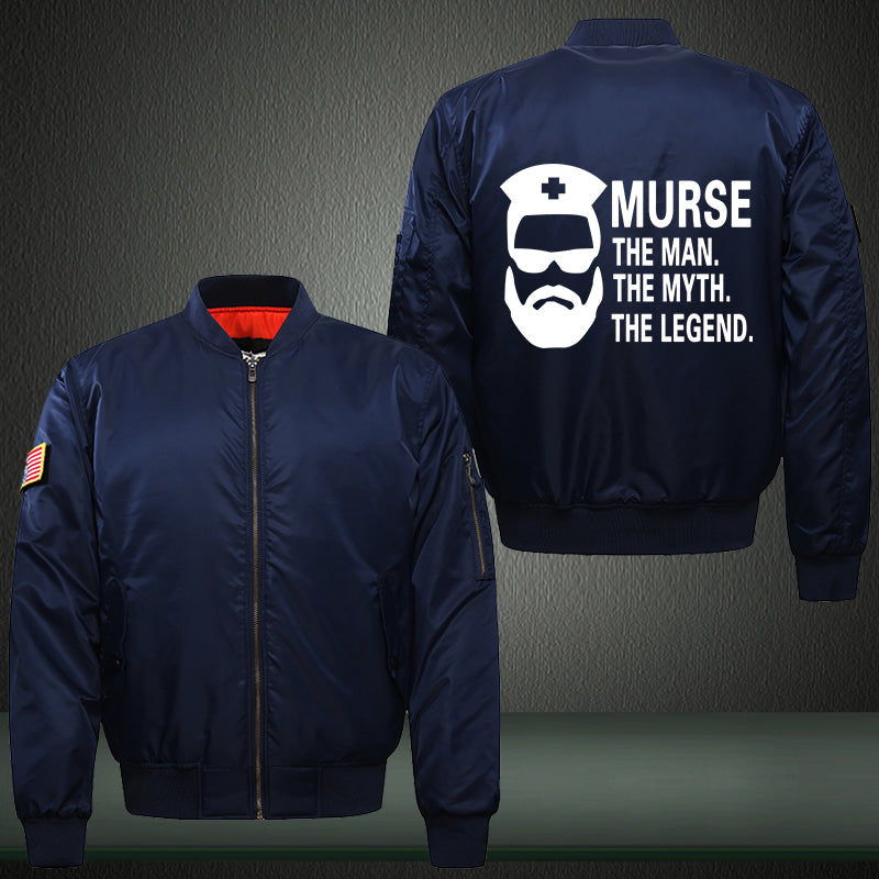 MURSE the man myth legend Print Bomber Jacket