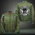 Military MOS 0811 Print Thicken Long Sleeve Bomber Jacket