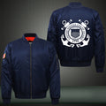 United State Coast Guard 1790 Print Thicken Long Sleeve Bomber Jacket
