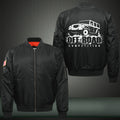Off-Road Competition Print Thicken Long Sleeve Bomber Jacket