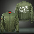 Off-Road Competition Print Thicken Long Sleeve Bomber Jacket