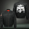 H-T-A Print Thicken Long Sleeve Bomber Jacket
