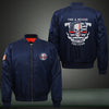 I FIGHT WHAT YOU FEAR Print Thicken Long Sleeve Bomber Jacket