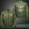 I FIGHT WHAT YOU FEAR Print Thicken Long Sleeve Bomber Jacket